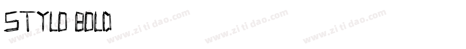 Stylo Bold字体转换